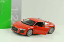 【送料無料】ホビー 模型車 車 レーシングカー アウディオレンジレッド2016 audi r8 v10 orange rouge 124 welly