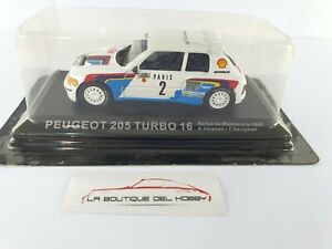 【送料無料】ホビー 模型車 車 レーシングカー ターボモンテカルロラリーバタネンnouvelle annoncepeugeot 205 turbo 16 rallye monte carlo a vatanen 1985 altaya escala 143