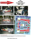 【送料無料】ホビー 模型車 車 レーシングカー デカールプジョーパニッツィモンテカルロラリーラリーdecals 132 ref 0411 peugeot 206...