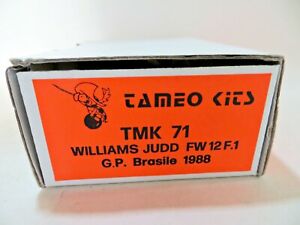 【送料無料】ホビー　模型車　車　レーシングカー キットウィリアムズジャッドカーブラジルグランプリボックスtameo kits tmk71 williams judd fw12 f1 voiture bresil gp 1988 143 boxed