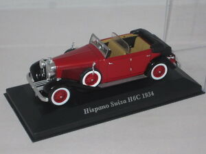 【送料無料】ホビー　模型車　車　レーシングカー ネットワークixo altaya hispano suiza h6c 1934 143