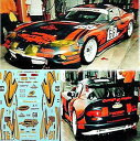 【送料無料】ホビー 模型車 車 レーシングカー ダッジバイパークーペレースルマンデカールデカールdodge viper gts coupe scorp course lemans 2003 124 autocollant decalcomanie(3)
