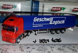 【送料無料】ホビー　模型車　車　レーシングカー トラックトレーラースケールホrietze 60852 camion semi trailer iveco stralis geschwill scale 187 ho neuf ovp
