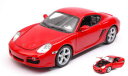 【送料無料】ホビー 模型車 車 レーシングカー ポルシェケイマンモデルporsche cayman s red 12427 model 22488r welly