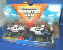 【送料無料】ホビー 模型車 車 レーシングカー モンスタージャムハスキーダルマチアmonster jam double bas confrontation husky mutt contre dalmatien 2019(3)