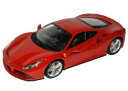 【送料無料】ホビー 模型車 車 レーシングカー フェラーリオートカットモデルferrari 488 gtb coupe rouge ab 2015 124 bburago modele auto avec ou sans indiv