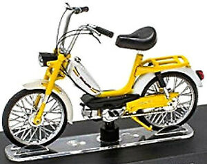 【送料無料】ホビー　模型車　車　レーシングカー オートバイモペットアトラスmalaguti quattrotto 50 cc 1978 cyclomoteur moto jaune jaune 118 atlas