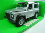 【送料無料】ホビー　模型車　車　レーシングカー ランドローバーディフェンダーシルバーland rover defender short 124 welly silver