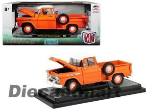 【送料無料】ホビー　模型車　車　レーシングカー マシンシボレーピックアップオレンジ