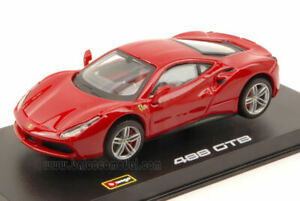ホビー　模型車　車　レーシングカー ferrari 488 gtb 2015 red signature 143 model bburago