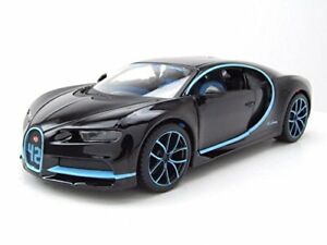 【送料無料】ホビー　模型車　車　レーシングカー ブガッティカイロンブラックモデルbugatti chiron noir maisto auto modele 124