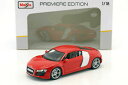 【送料無料】ホビー 模型車 車 レーシングカー アウディaudi r8 rouge 118 maisto