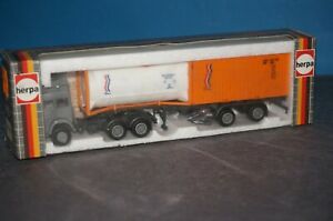 【送料無料】ホビー　模型車　車　レーシングカー box7] 187 herpa iveco turbo containersemiremorque 816220 neuf dans sa boite