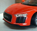 【送料無料】ホビー　模型車　車　レーシングカー スケールレッドオレンジアウディg 124 echelle 2016 rouge orange audi r8 v10 24065 detaille welly voiture