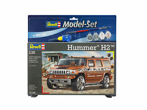 【送料無料】ホビー　模型車　車　レーシングカー ハンマーセットプラスチックモデルキットhummer h2 set 125 plastic model kit revell