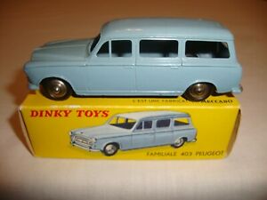 ホビー　模型車　車　レーシングカー フランスプジョーオリジナルボックスfrench dinky 24 f familiale 403 peugeotvn comme neuf in original box