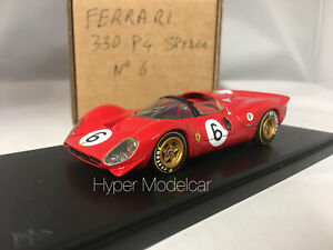 【送料無料】ホビー　模型車　車　レーシングカー アヌシーフェラーリスパイダー＃ブランズハッチannecy 143 ferrari 330 p4 spyder 6 brands hatch 1967 2nd ch0860