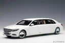 【送料無料】ホビー　模型車　車　レーシングカー メルセデスマイバッハプルマンタイプtype de voiture mercedes maybach s 600 pullman blanc 2016 118