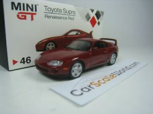 【送料無料】ホビー 模型車 車 レーシングカー トヨタスープラミニルネッサンスtoyota supra 1993 jza80 164 mini gt renaissance red