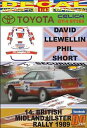 【送料無料】ホビー 模型車 車 レーシングカー デカールトヨタセリカグアテマラアルスターdecal toyota celica gt4 dllewellin ulster r 1989 3rd 02(3)