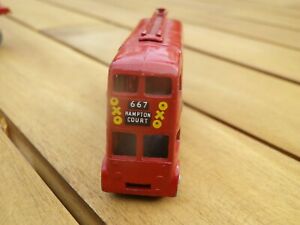 ホビー　模型車　車　レーシングカー マッチモコロンドントロリーバスデカールmatchbox moko lesney n 56 london trolleybus tres bon etat autocollant abime