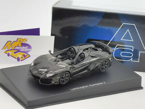 【送料無料】ホビー 模型車 車 レーシングカー ランボルギーニトップautoart 54653 lamborghini aventador j annee de fabrication 2012 in noir 143 top