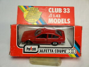 【送料無料】ホビー 模型車 車 レーシングカー アルファロメオカット143 polistil ce63 alfa romeo alfetta coupe