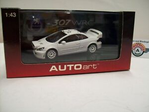プジョー「普通のボディバージョン」は、白、：、箱入りPeugeot 307 WRC Plain Body Version , 2005, White, Autoart 1:43, Boxed