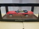 【送料無料】ジャガーカブリオレレッドAutoart JAGUAR XJ-S CABRIOLET RED 73572 1/18