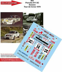 【送料無料】デカール参考文献ポルシェソリアーノレーシング円周Decals 1/18 Ref. 663 Porsche 911 Soriano Racing circumference 1979
