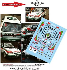 【送料無料】デカール参考文献シュコダキット車のイヤリングDecals 1/18 Ref. 42 skoda felicia kit car stolfa earrings