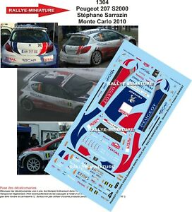 【送料無料】デカール参考文献プジョー年代タイヤモンテカルロラリーDecals 1/18 Ref. 1304 peugeot 207 s2000 tyres 2010 Monte Carlo Rally