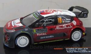 ：スケールの地域間高速ネットワーク機構モデルシトロエンモンテカルロ1:43 Scale IXO models Citroen C3 WRC Meeke Monte Carlo 2018