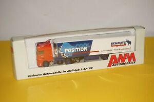【送料無料】ホビー ・模型車・バイク レーシングカー キュルクファシッタテルスグスタンスシュミッツカーゴブルオヴrf41] 187 awm daf 95xf kuhlkersattelzug stance schmitz cargobull ovp