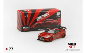 【送料無料】ホビー ・模型車・バイク レーシングカー ミニワークスキャンディレッドmgt00077l mini gt lbworks nissan gtr r35 candy red lhd 164