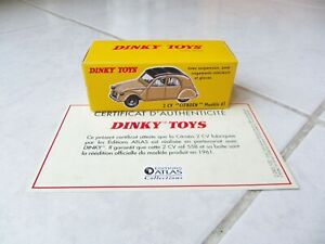 【送料無料】ホビー ・模型車・バイク レーシングカー シトロエンモデルディンキーアトラスボックスcitroen 2cv 2 hp model 61 558 dinky toys atlas 143 with box amp; certificate