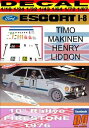 【送料無料】ホビー ・模型車・バイク レーシングカー デカールフォードエスコートマキネンファイアストンdecal ford escort rs 1800 mki...