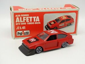 【送料無料】ホビー 模型車 バイク レーシングカー アルファロメオアルフェッタターボデルタpolistil 141 alfa romeo alfetta gtv 2000 turbo delta