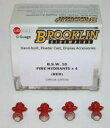 ホビー ・模型車・バイク レーシングカー ブルックリンスケールゲージレッドbrooklin sidewalks 143 scale o gauge bsw10 fire hydrants x 4 red