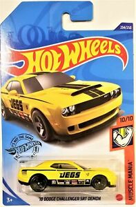 【送料無料】ホビー ・模型車・バイク レーシングカー ホットホイールマッスルマニアダッジチャレンジャーhot wheels 2020 muscle mania 1010 18 dodge challenger srt demon bbghd04のサムネイル