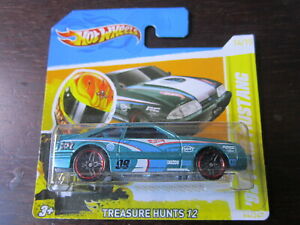 【送料無料】ホビー ・模型車・バイク レーシングカー ホットホイールフォードマスタングショートカードイエローストライプhot wheels treasure hunt 92 ford mustang thunt 2012 short card yellow stripes