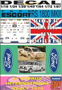 【送料無料】ホビー ・模型車・バイク レーシングカー デカールフォードエスコートロジャークラークキプロスラリーdecal ford escort rs 1800...
