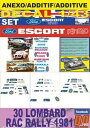 【送料無料】ホビー ・模型車・バイク レーシングカー アネックスデカールセットフォードエスコートトラックラリーannex decal set 143 ford ...