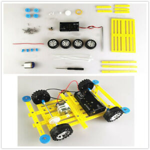 【送料無料】ホビー 模型車 バイク レーシングカー アセンブリモデルhandmade science experiment assembly model fourwheel drive car toy for kids oa
