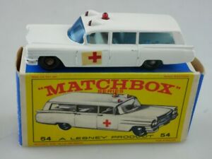 ホビー ・模型車・バイク レーシングカー キャデラックマッチボックスレギュラーホイール54b s amp; s cadillac ambulance 34540 matchbox regular wheels