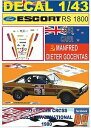 【送料無料】ホビー ・模型車・バイク レーシングカー デカールフォードエスコートグレッグカーサザンクロスラリーdecal 143 ford escort rs ...