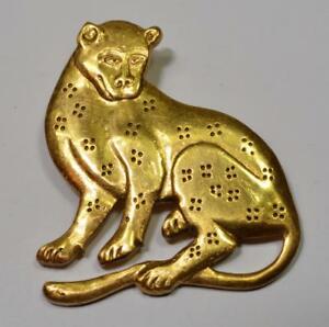 vintage 1985 mma metropolitan museum of art tono dorado leopardo jaguar pin broヴィンテージメトロポリタントノドラドレオパルドジャガーピンブロ※注意※NYからの配送になりますので2週間前後お時間をいただきます。人気の商品は在庫が無い場合がございます。ご了承くださいませ。サイズの種類の商品は購入時の備考欄にご希望のサイズをご記載ください。　携帯メールでの登録ですと楽天からのメールが届かない場合がございます。