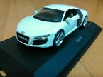 【送料無料】ホビー ・模型車・バイク レーシングカー アウディaudi r8 ibisweiss white 143 print