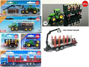 【送料無料】ホビー ・模型車・バイク レーシングカー ログクレーントレーラー187 164 siku 1649 1652 1659 1675 1480 1804 forest log crane tractor trailer