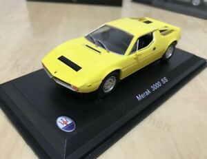 ホビー ・模型車・バイク レーシングカー モデルボーイズボックスマセラティメラックleo 143 alloy static toys car model boys with box for maserati merak 2000 gt